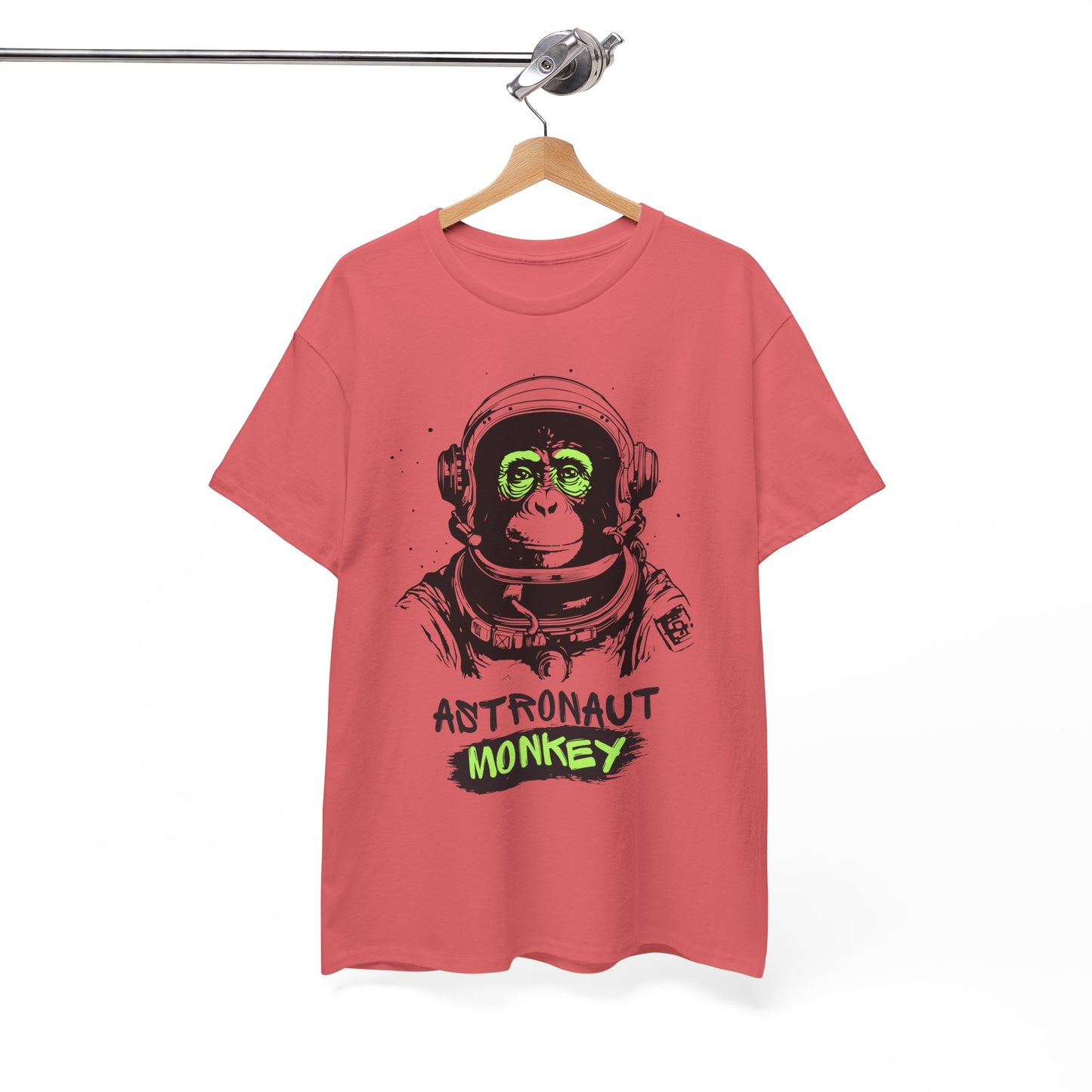Astronaut Monkey - Unisex Heavy Cotton Tee