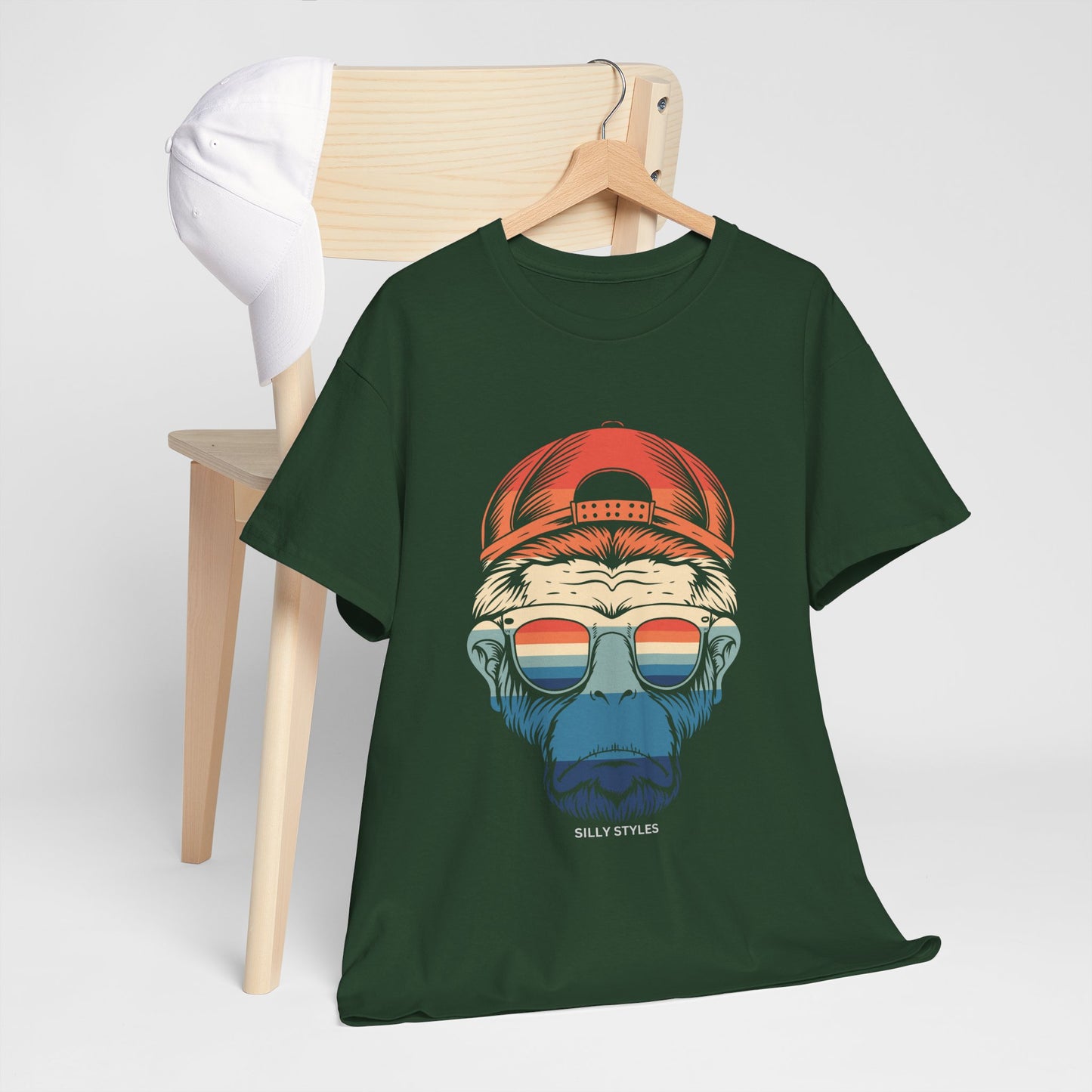 Monkey - Heavy Cotton Tee (Express Delivery available)
