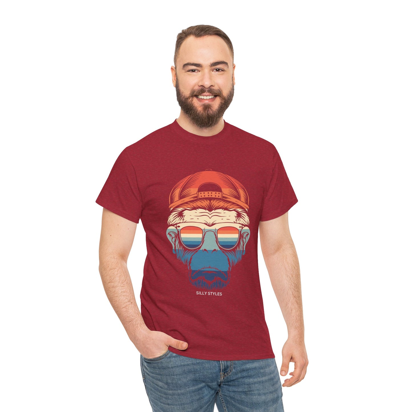 Monkey - Heavy Cotton Tee (Express Delivery available)