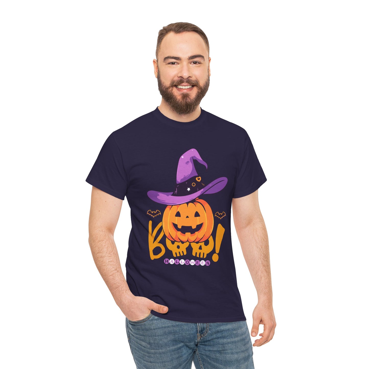 Halloween -Unisex Heavy Cotton Tee (Express Delivery available)