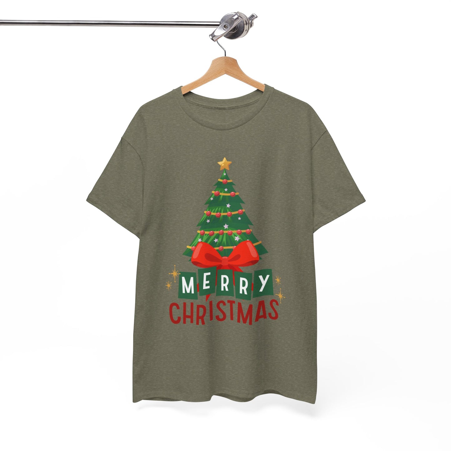 Merry Christmas - Heavy Cotton Tee (Express Delivery available)