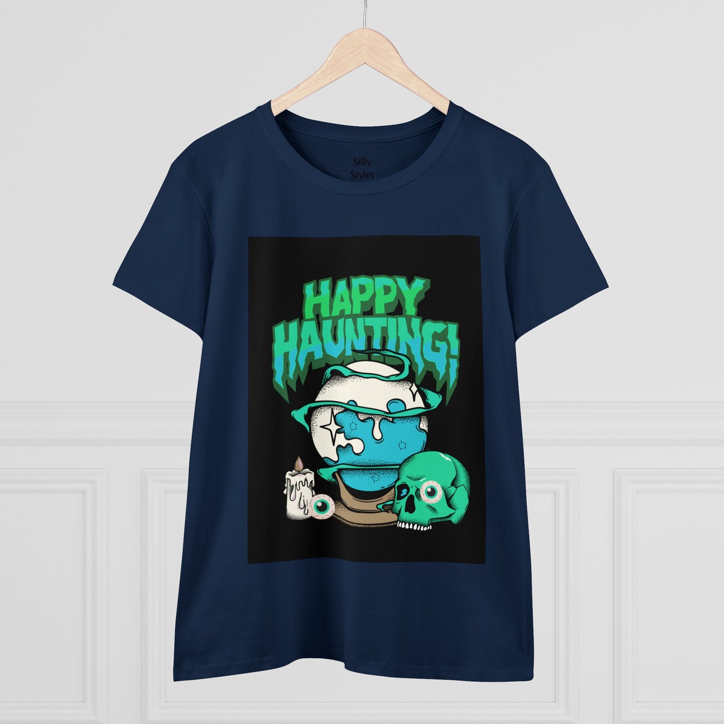 Women's Halloween Midweight Cotton Tee