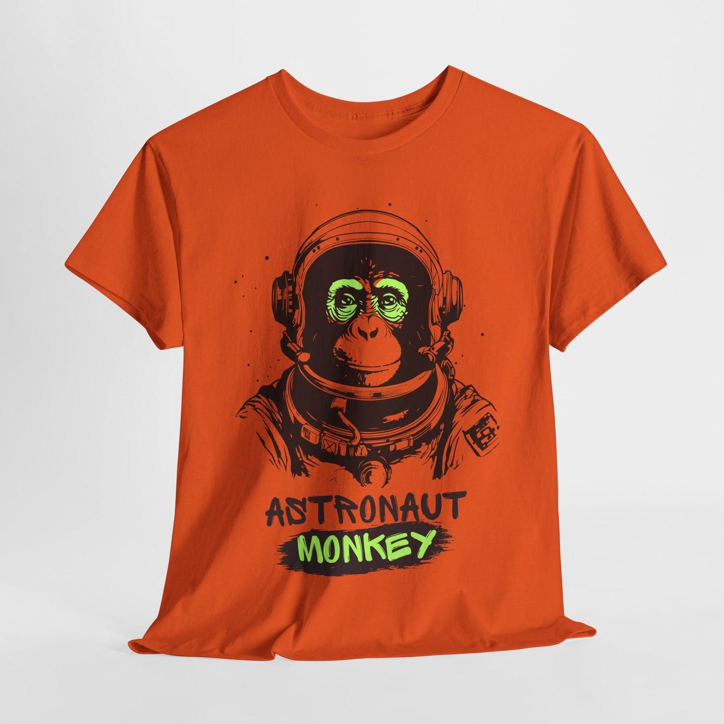 Astronaut Monkey - Unisex Heavy Cotton Tee