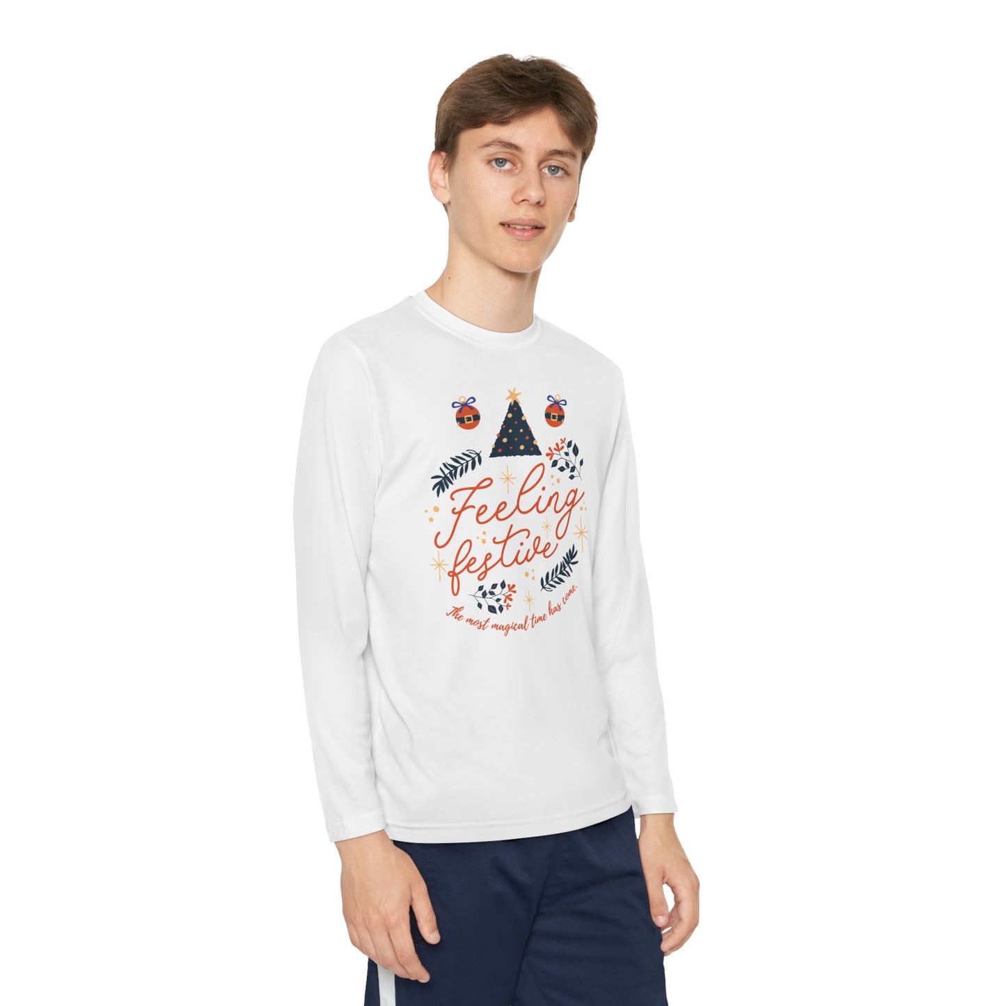 Christmas - Youth Long Sleeve Competitor Tee