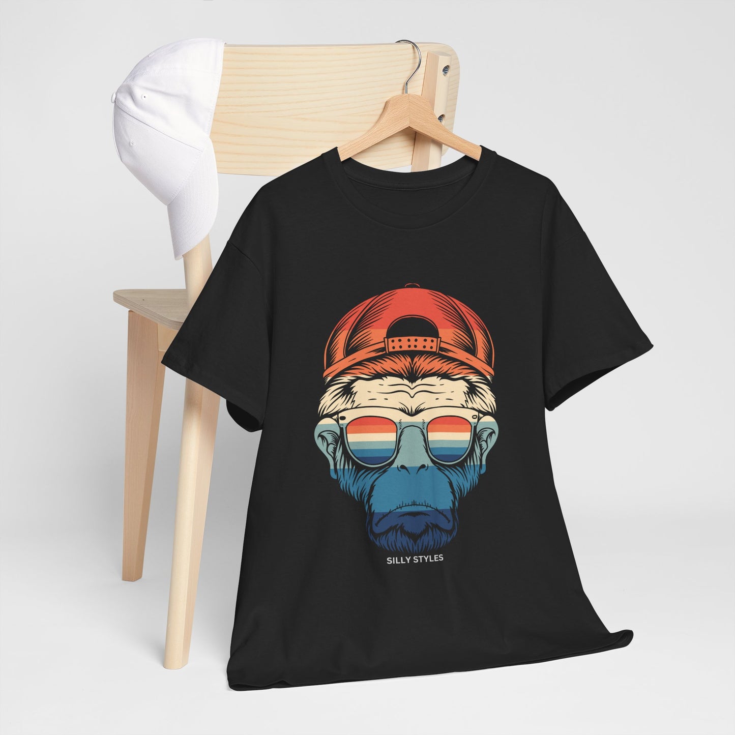 Monkey - Heavy Cotton Tee (Express Delivery available)