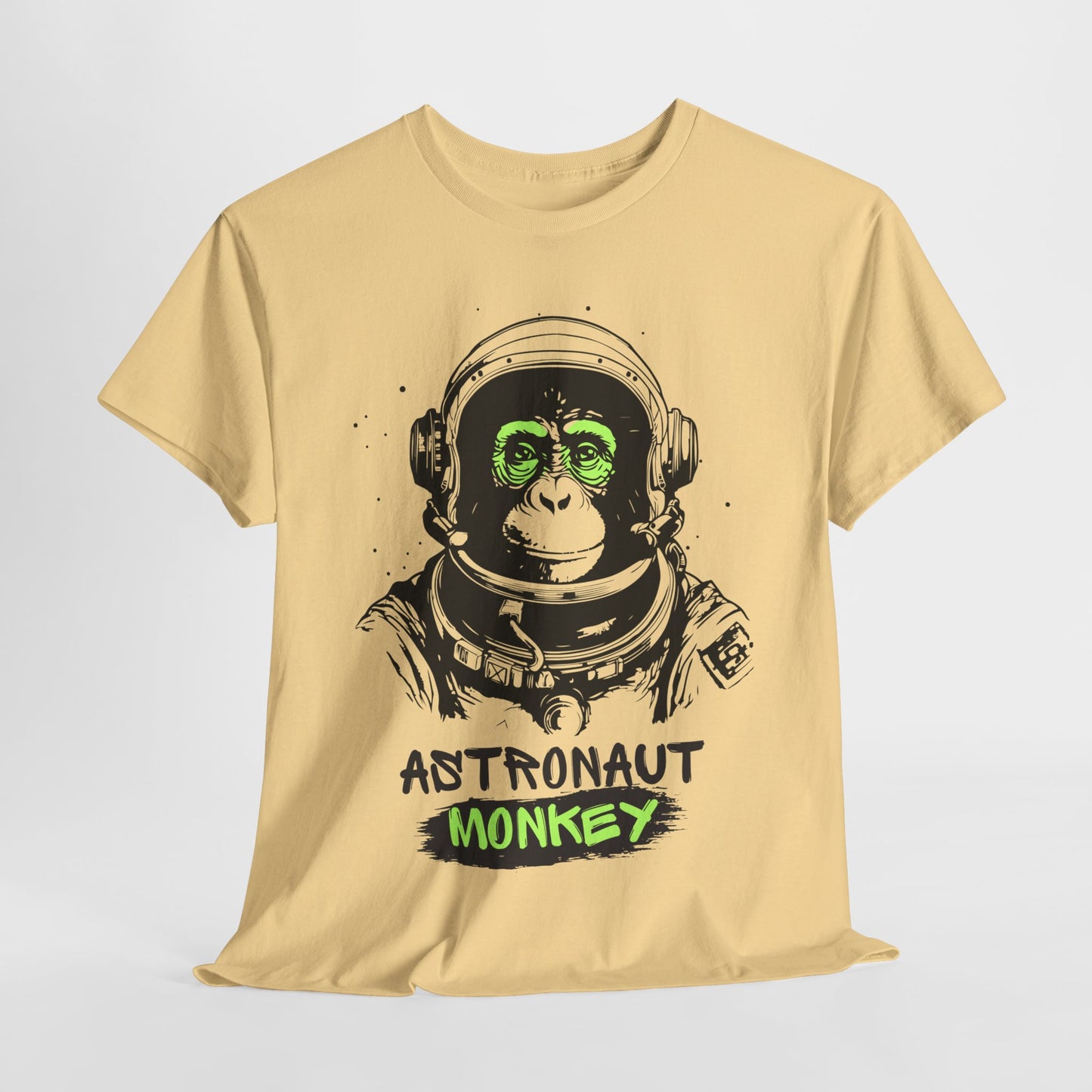 Astronaut Monkey - Unisex Heavy Cotton Tee