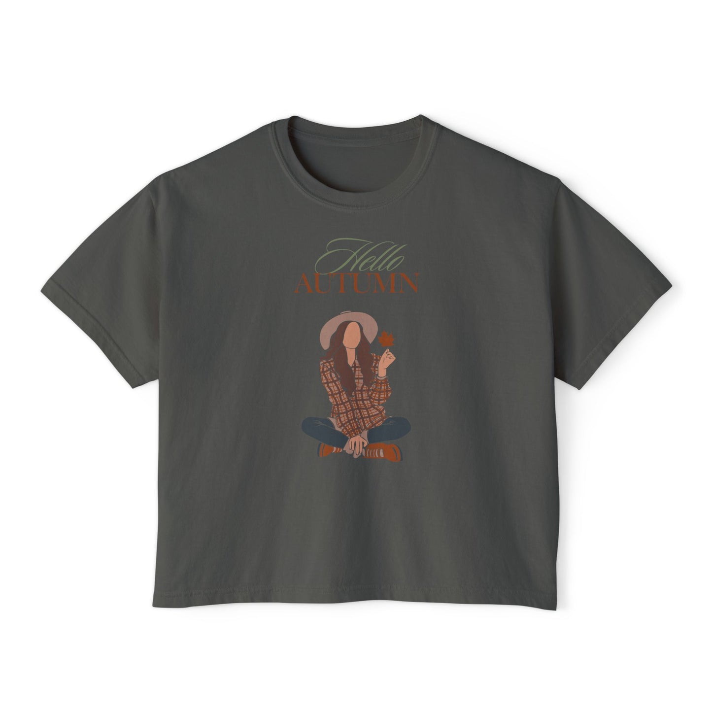 Hello Autumn- Boxy Tee