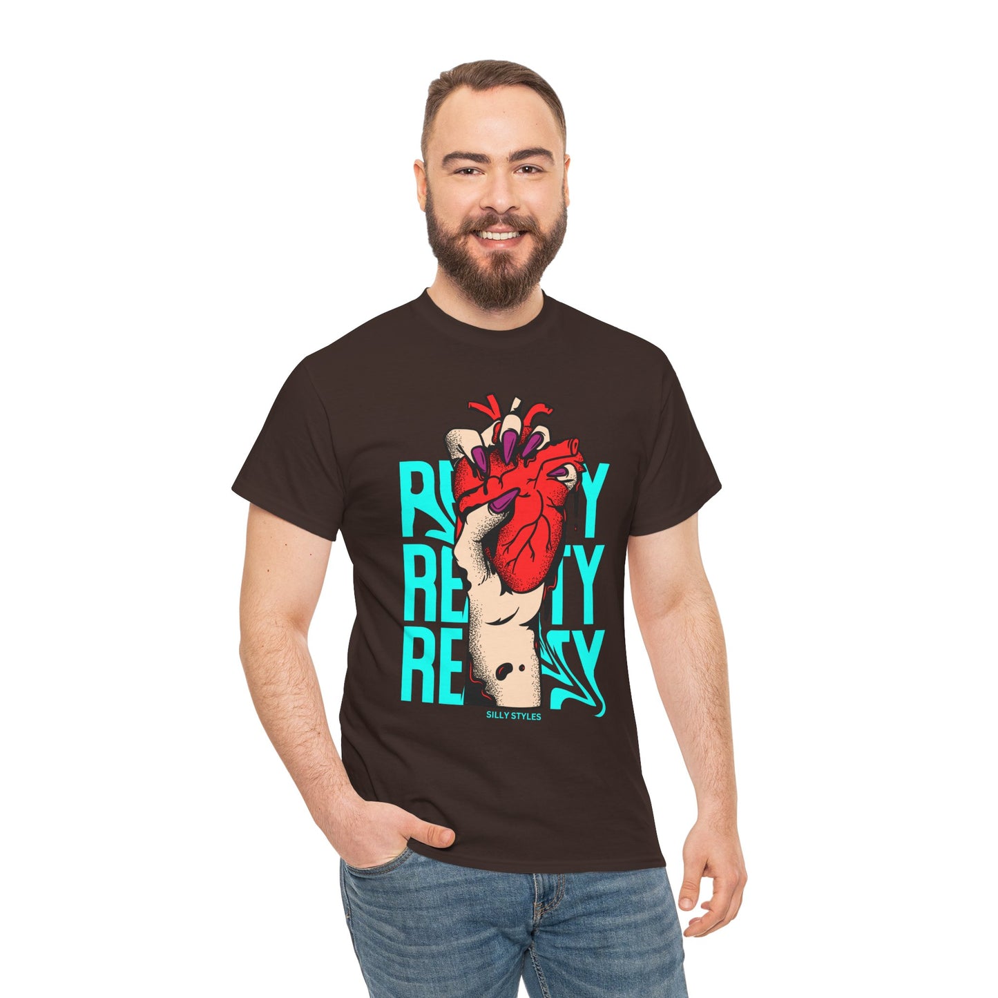 Men's Heart - Heavy Cotton Tee