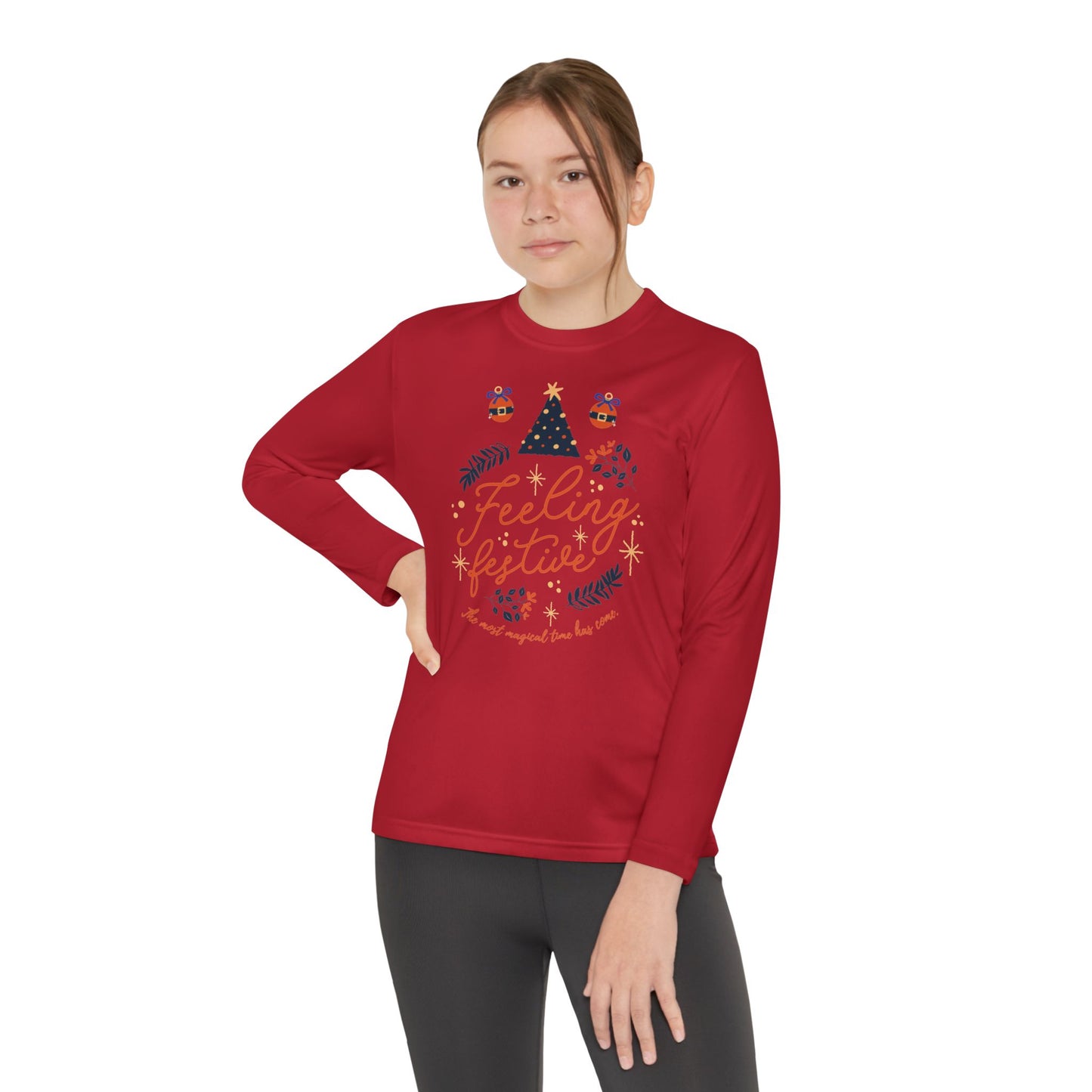 Christmas - Youth Long Sleeve Competitor Tee