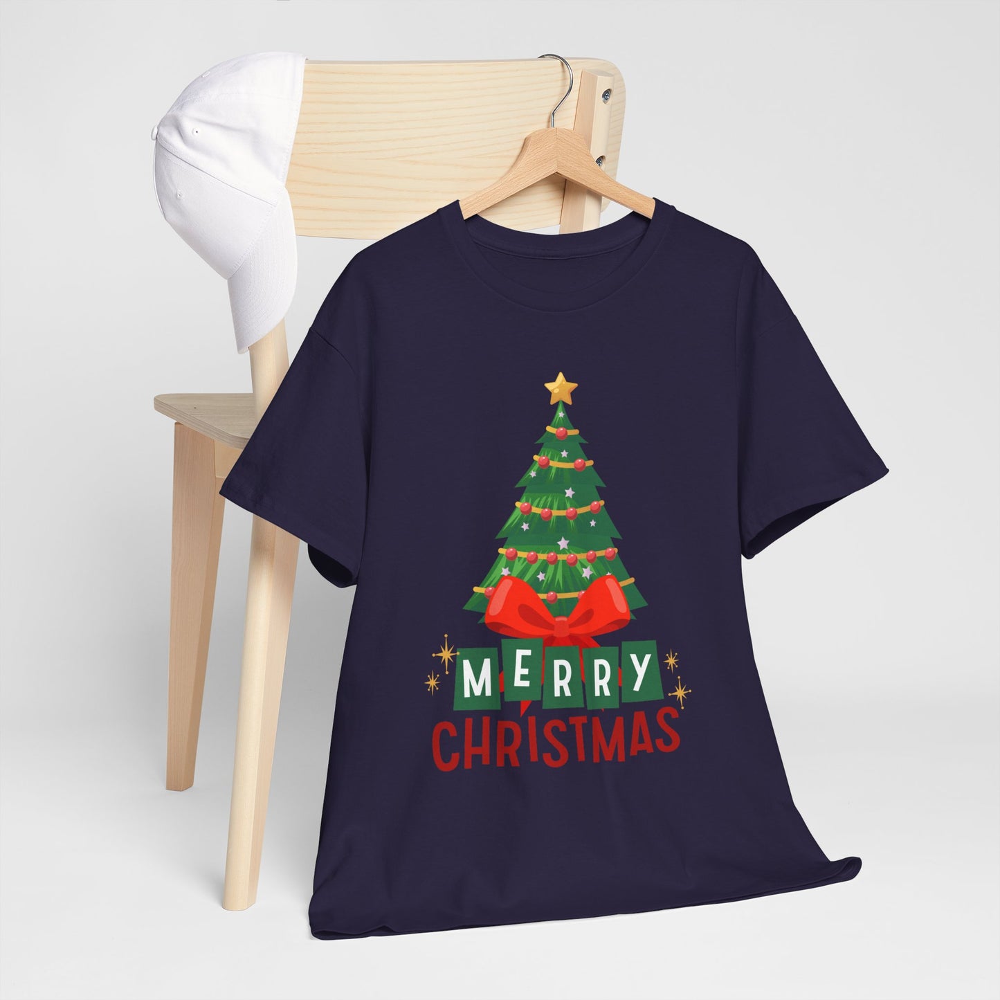Merry Christmas - Heavy Cotton Tee (Express Delivery available)