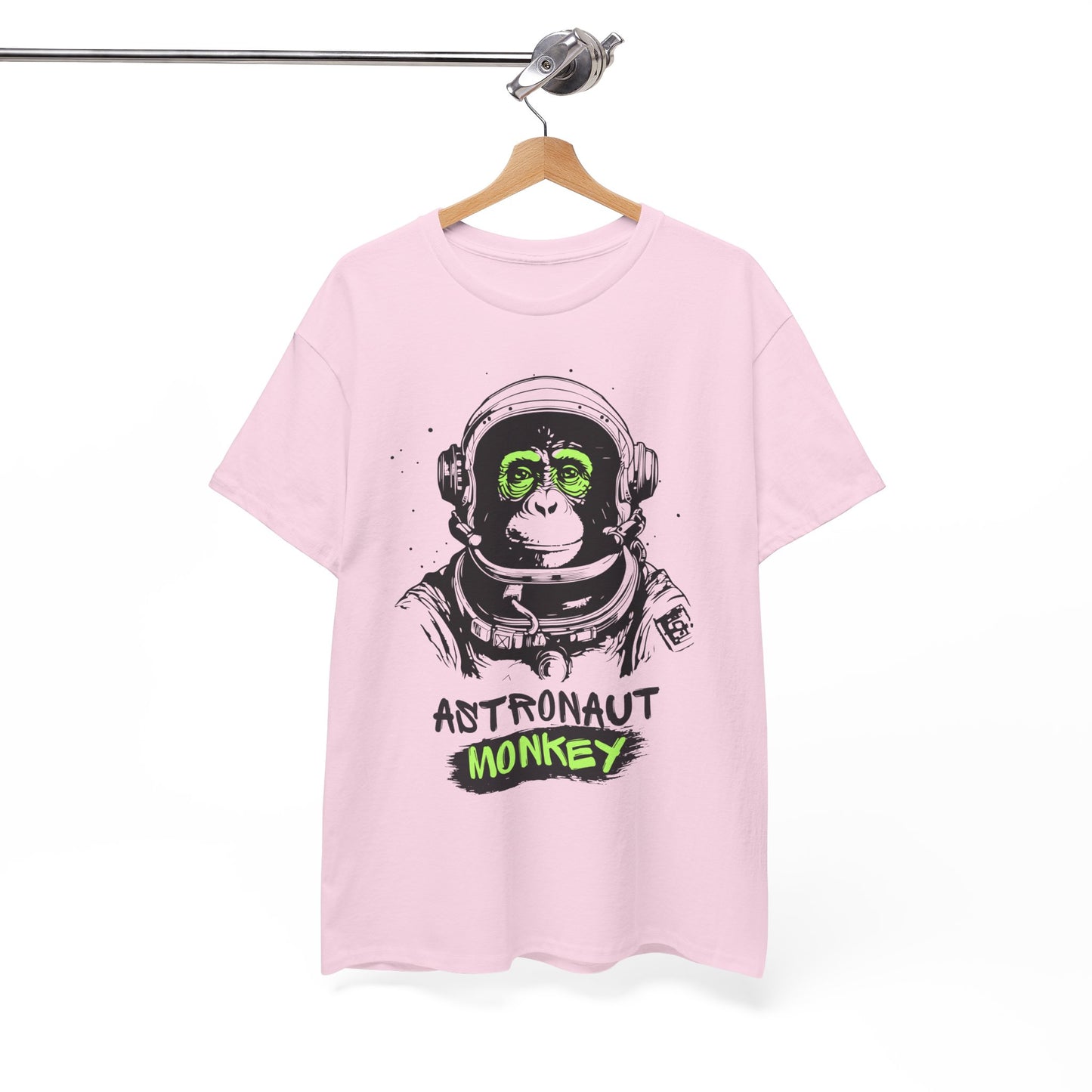 Astronaut Monkey - Unisex Heavy Cotton Tee