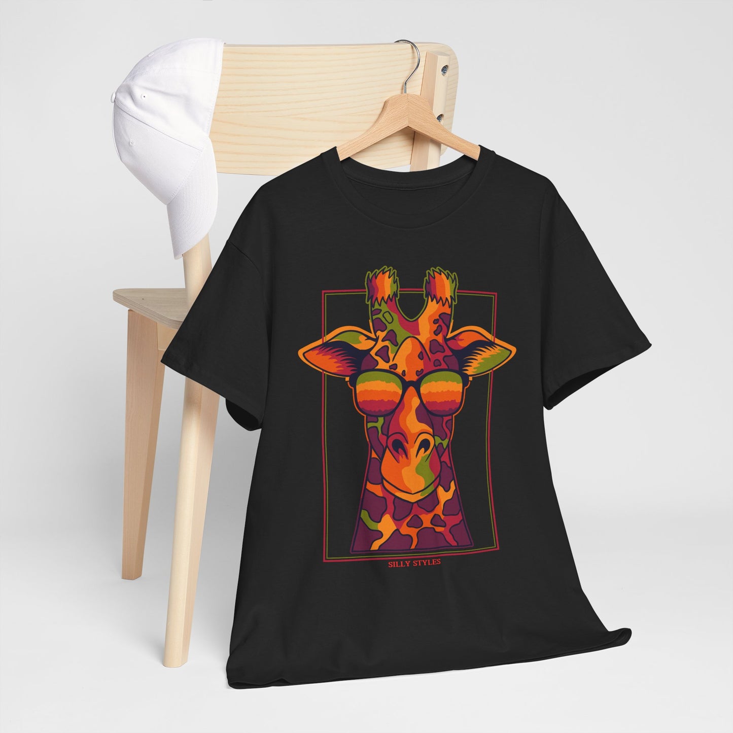 Giraffe - Heavy Cotton Tee (Express Delivery available)