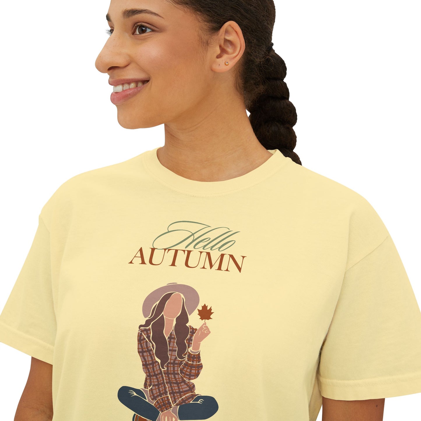 Hello Autumn- Boxy Tee