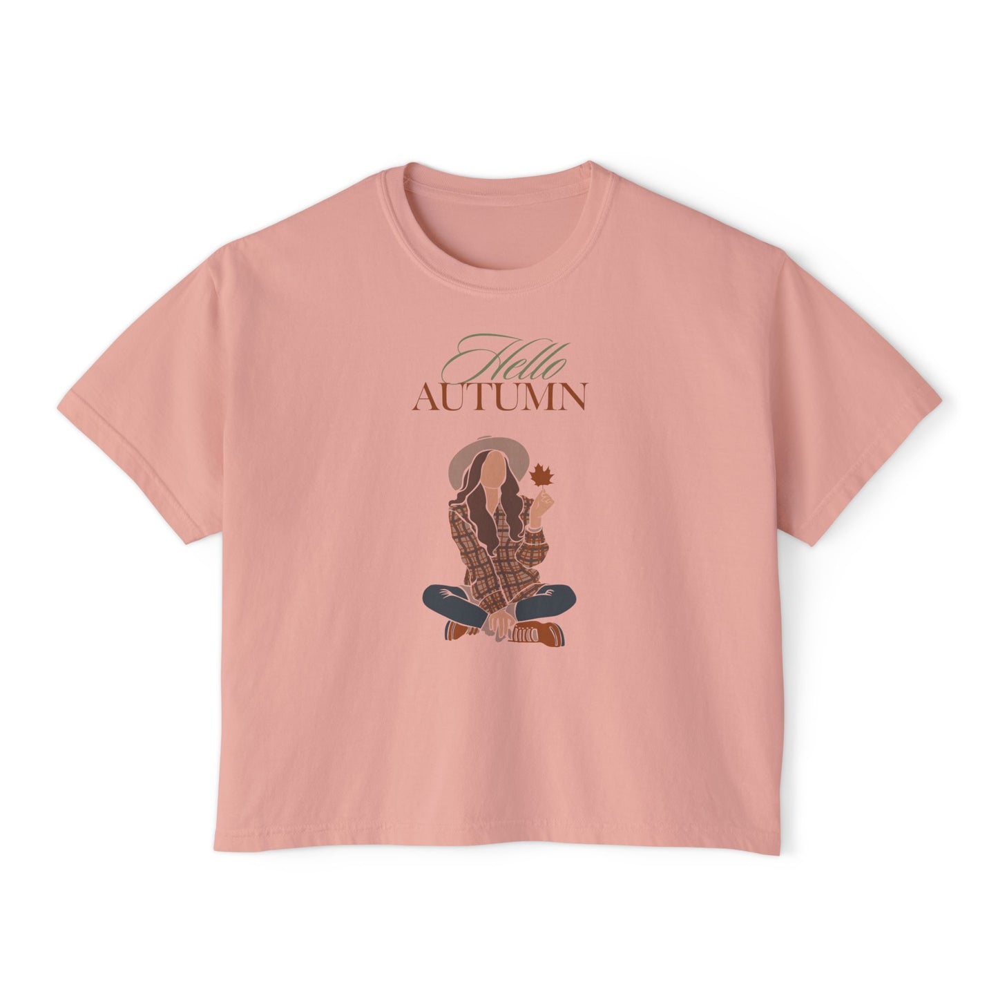 Hello Autumn- Boxy Tee