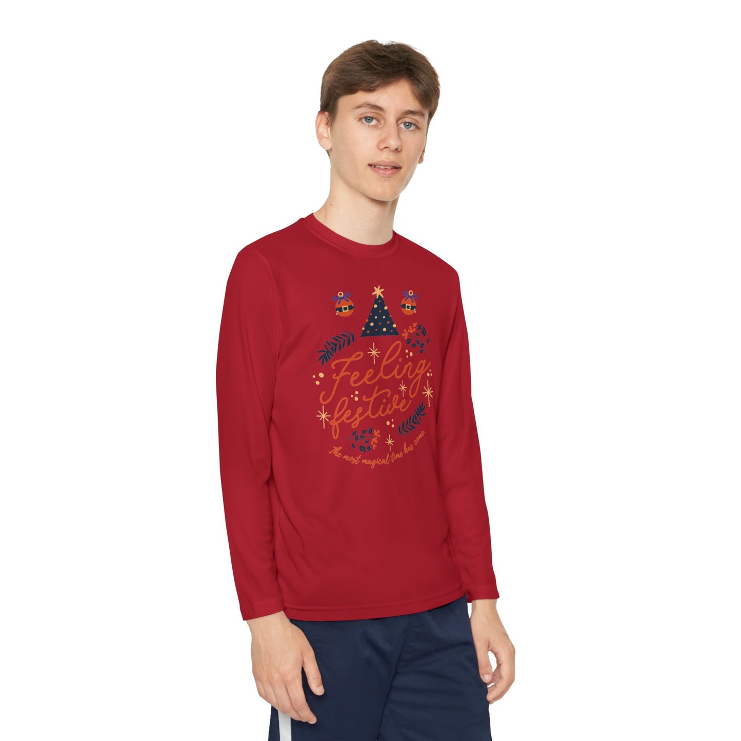 Christmas - Youth Long Sleeve Competitor Tee