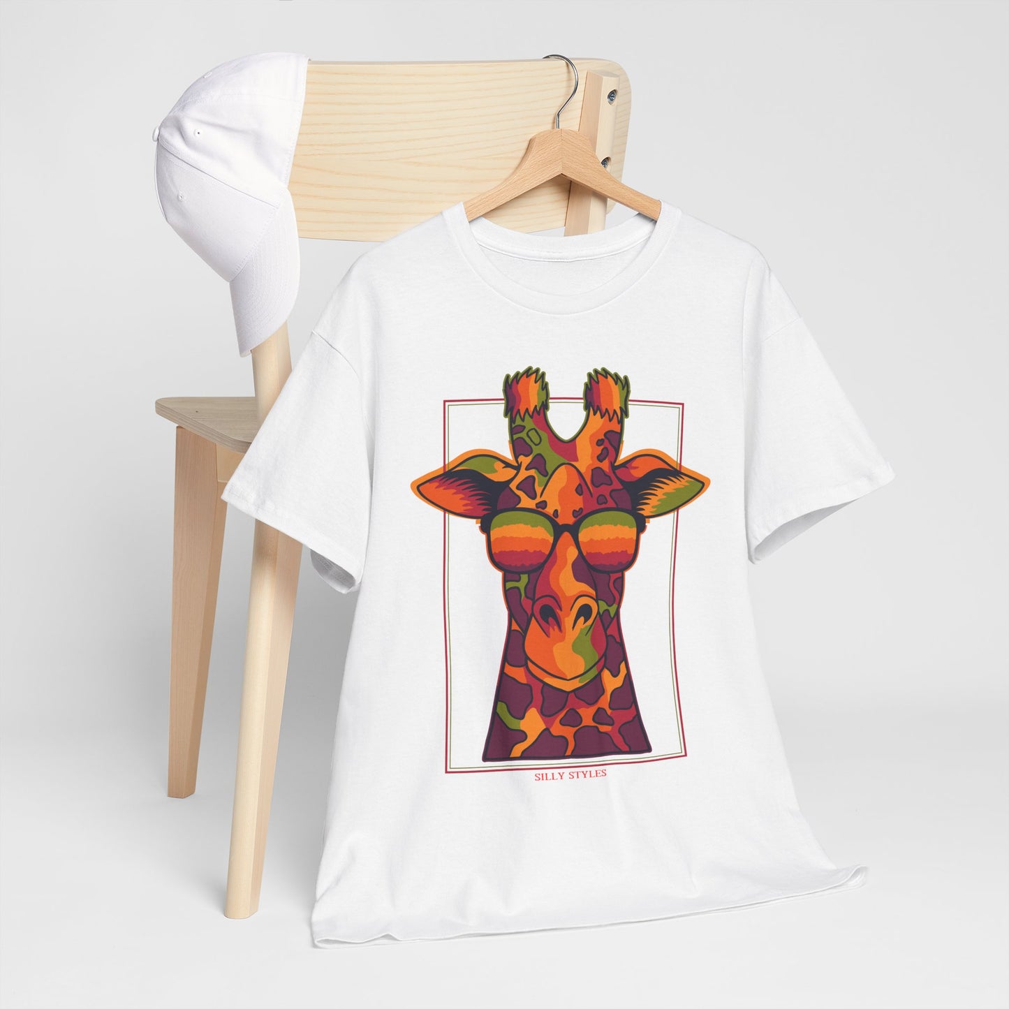 Giraffe - Heavy Cotton Tee (Express Delivery available)
