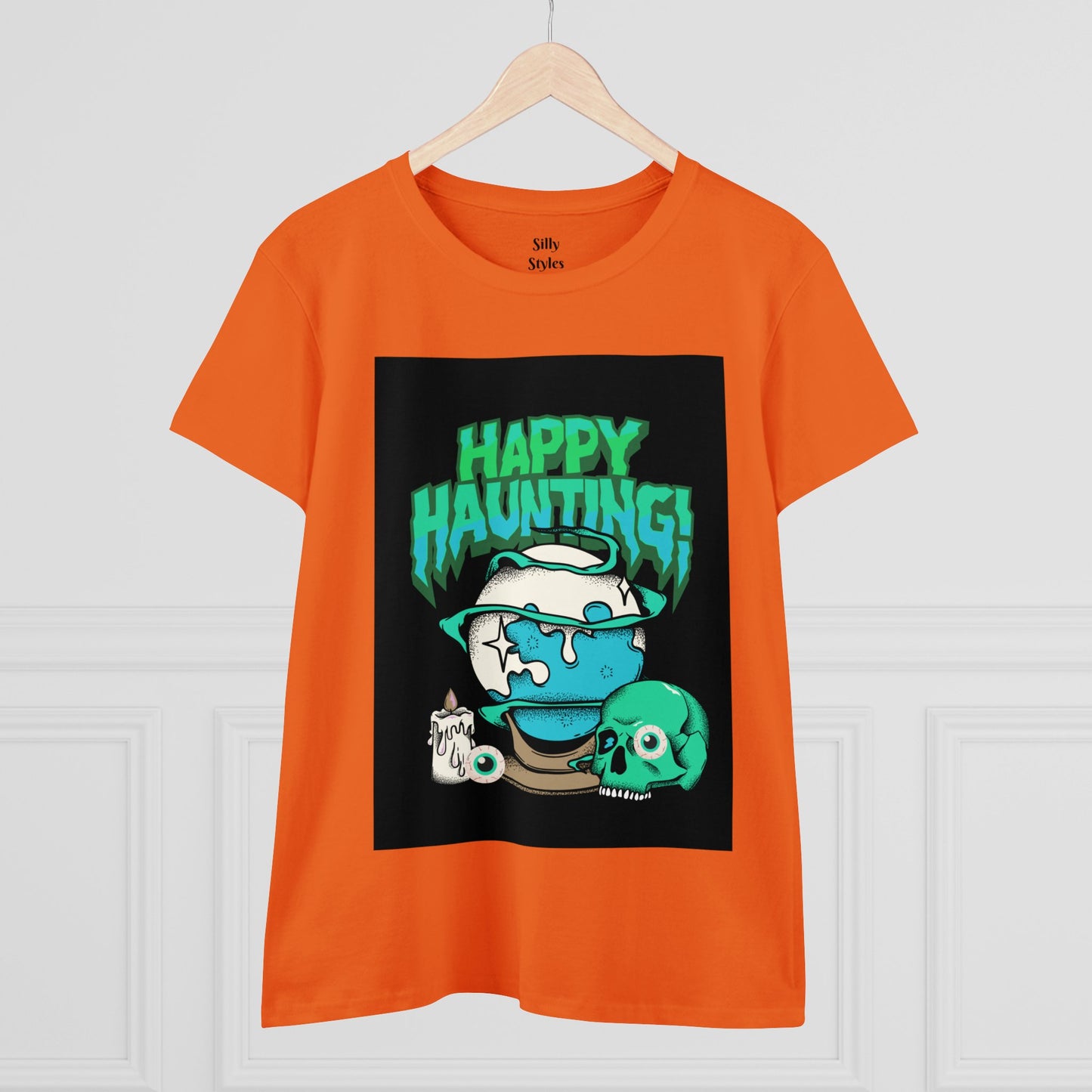 Women's Halloween Midweight Cotton Tee