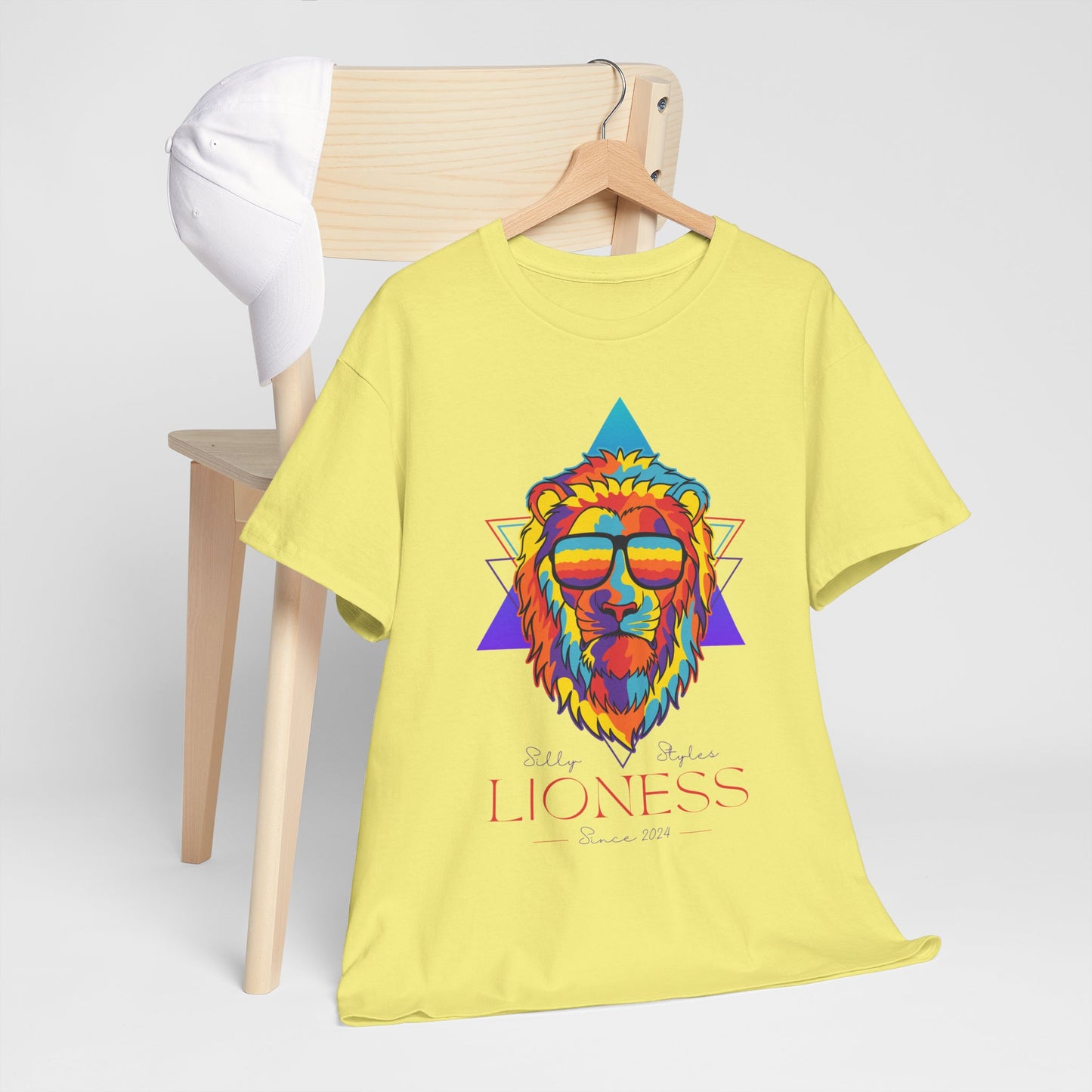 Silly Styles Premium Lion - Heavy Cotton Tee (Express Delivery available)