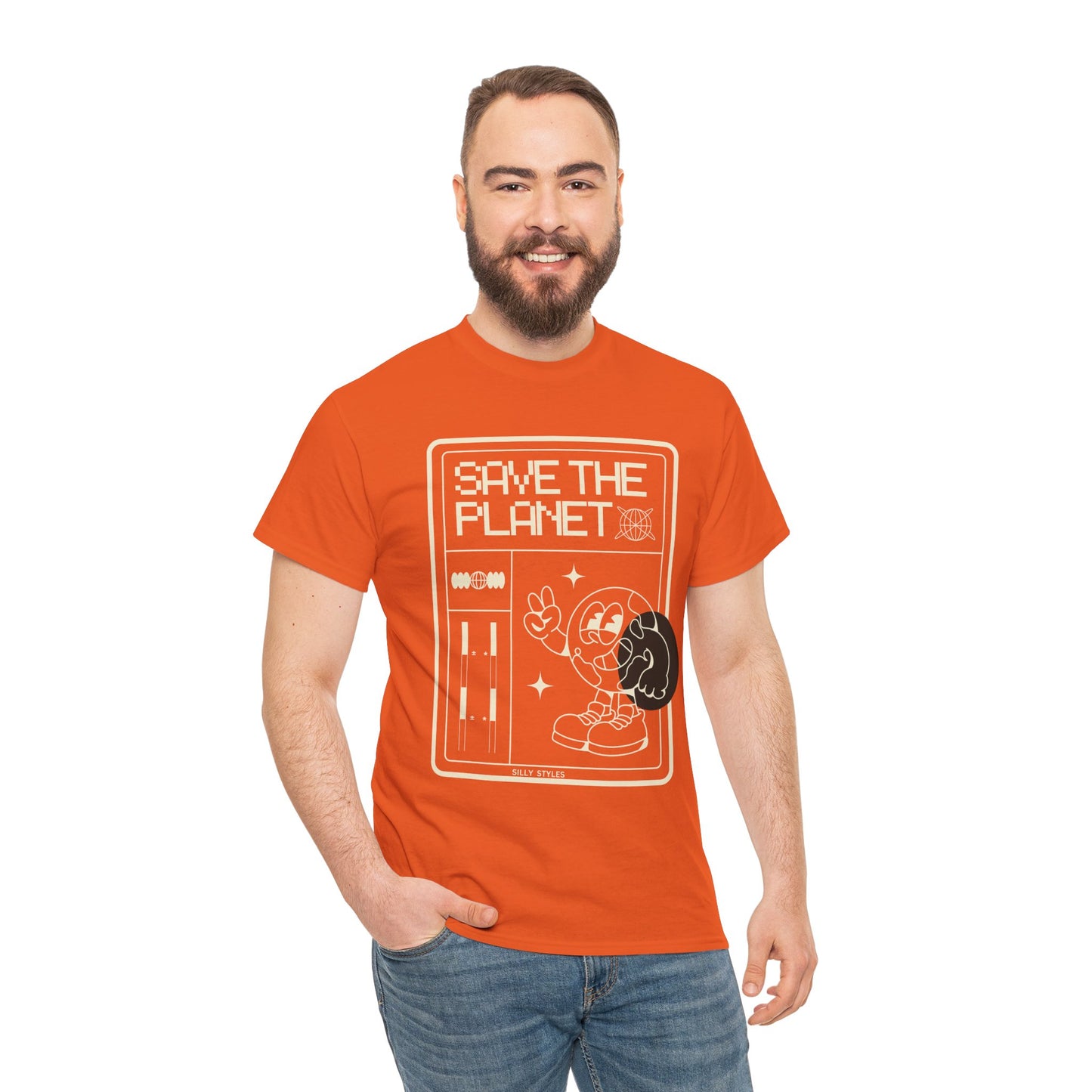 Save the planet - Heavy Cotton Tee (Express Delivery available)
