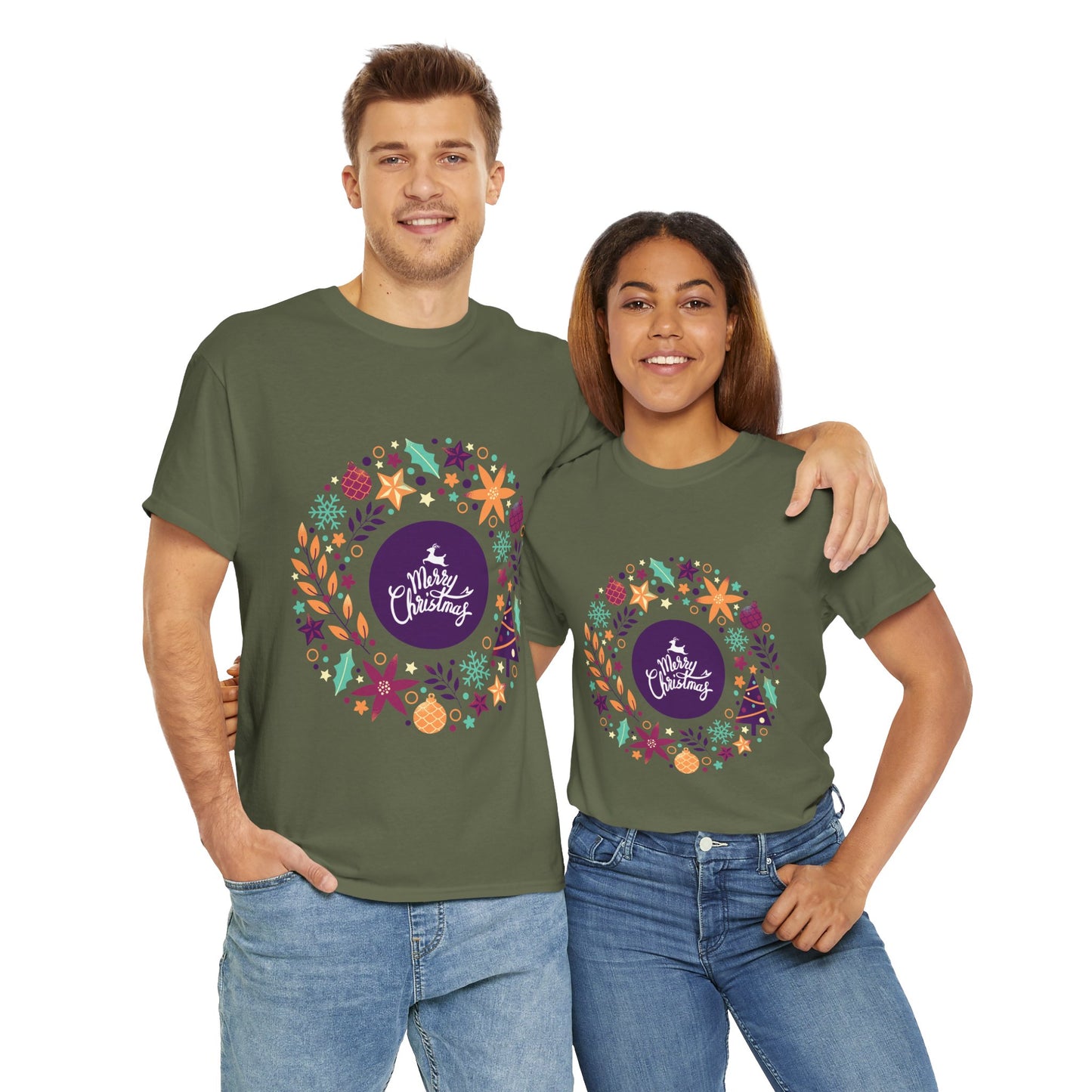 Merry Christmas - Unisex Heavy Cotton Tee (Express Delivery available)