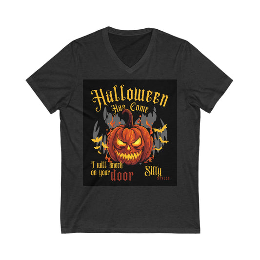 Halloween - Unisex Jersey Short Sleeve V-Neck Tee