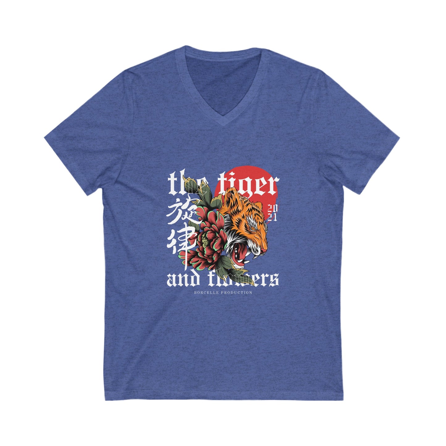 Men's Tiger - Jersey Short Sleeve V-Neck Tee