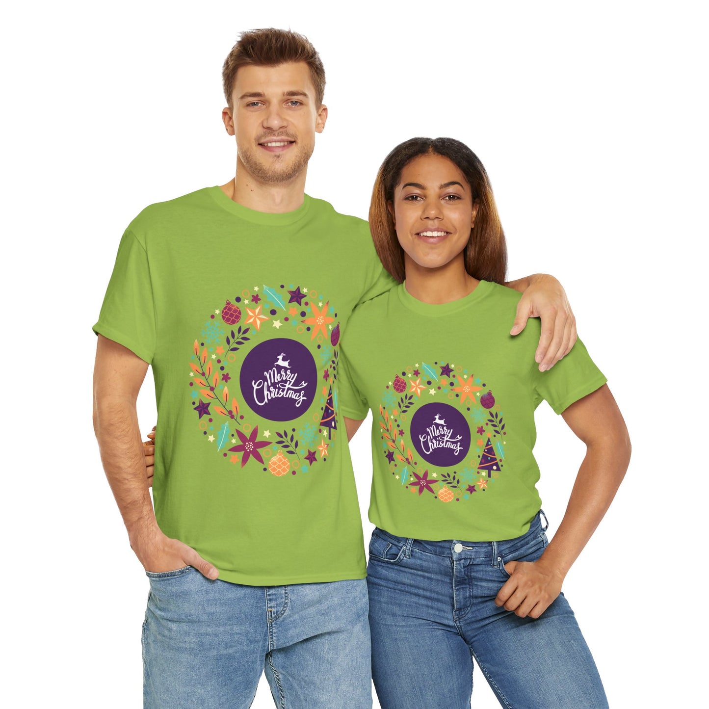 Merry Christmas - Unisex Heavy Cotton Tee (Express Delivery available)