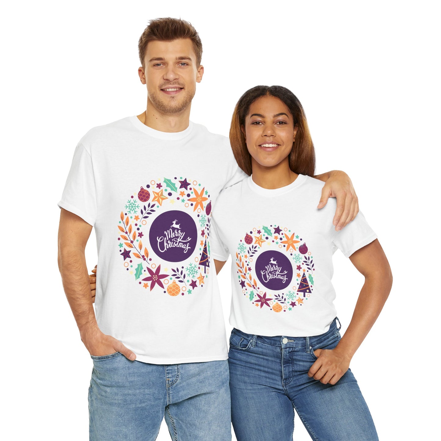 Merry Christmas - Unisex Heavy Cotton Tee (Express Delivery available)