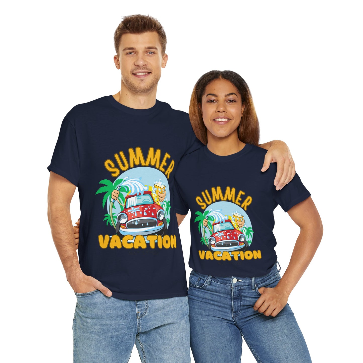 Summer Vacation Tee - Men's Beach Getaway (Express Delivery available)