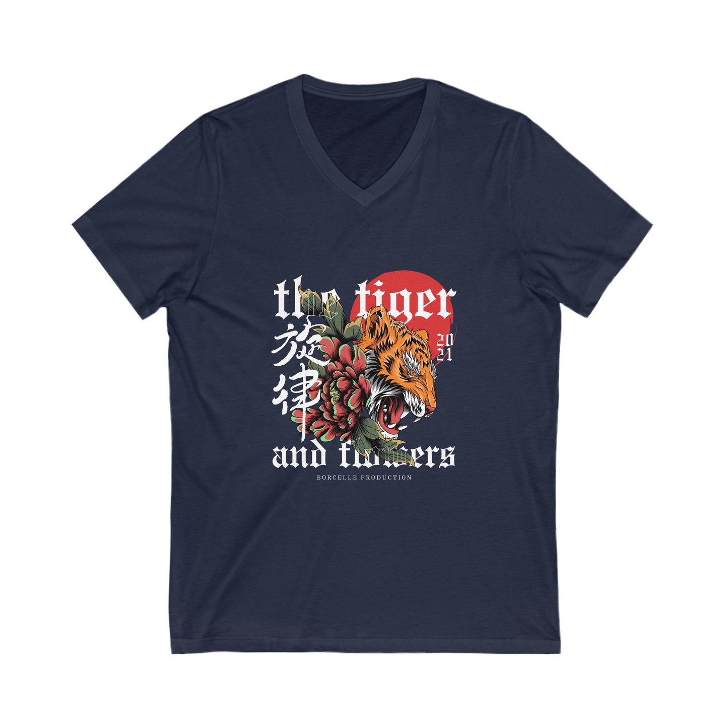Men's Tiger - Jersey Short Sleeve V-Neck Tee