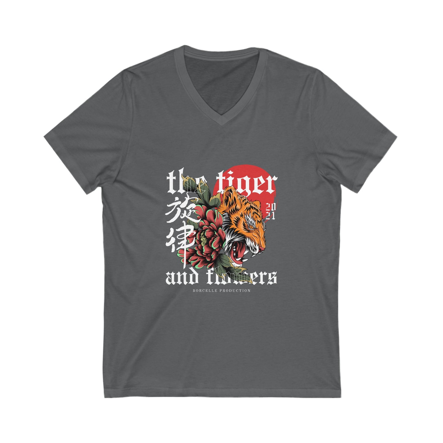 Men's Tiger - Jersey Short Sleeve V-Neck Tee