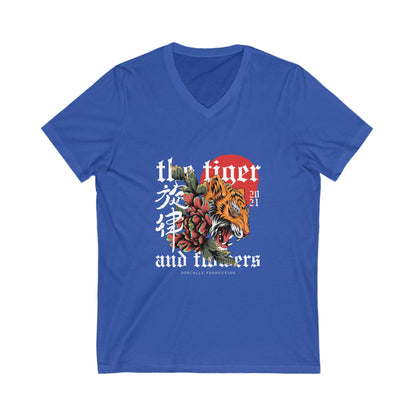 Men's Tiger - Jersey Short Sleeve V-Neck Tee
