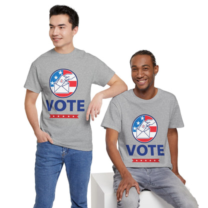 Lets Vote -  Heavy Cotton Tee (Express Delivery available)