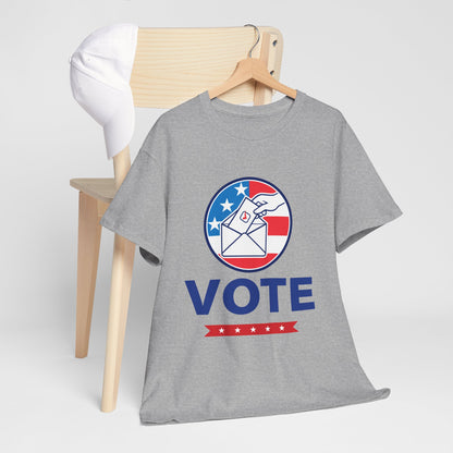 Lets Vote -  Heavy Cotton Tee (Express Delivery available)
