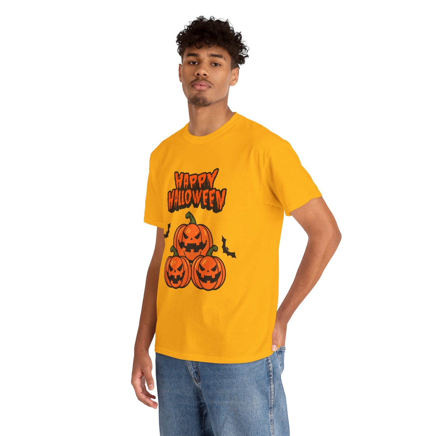 Halloween -Unisex Heavy Cotton Tee (Express Delivery available)