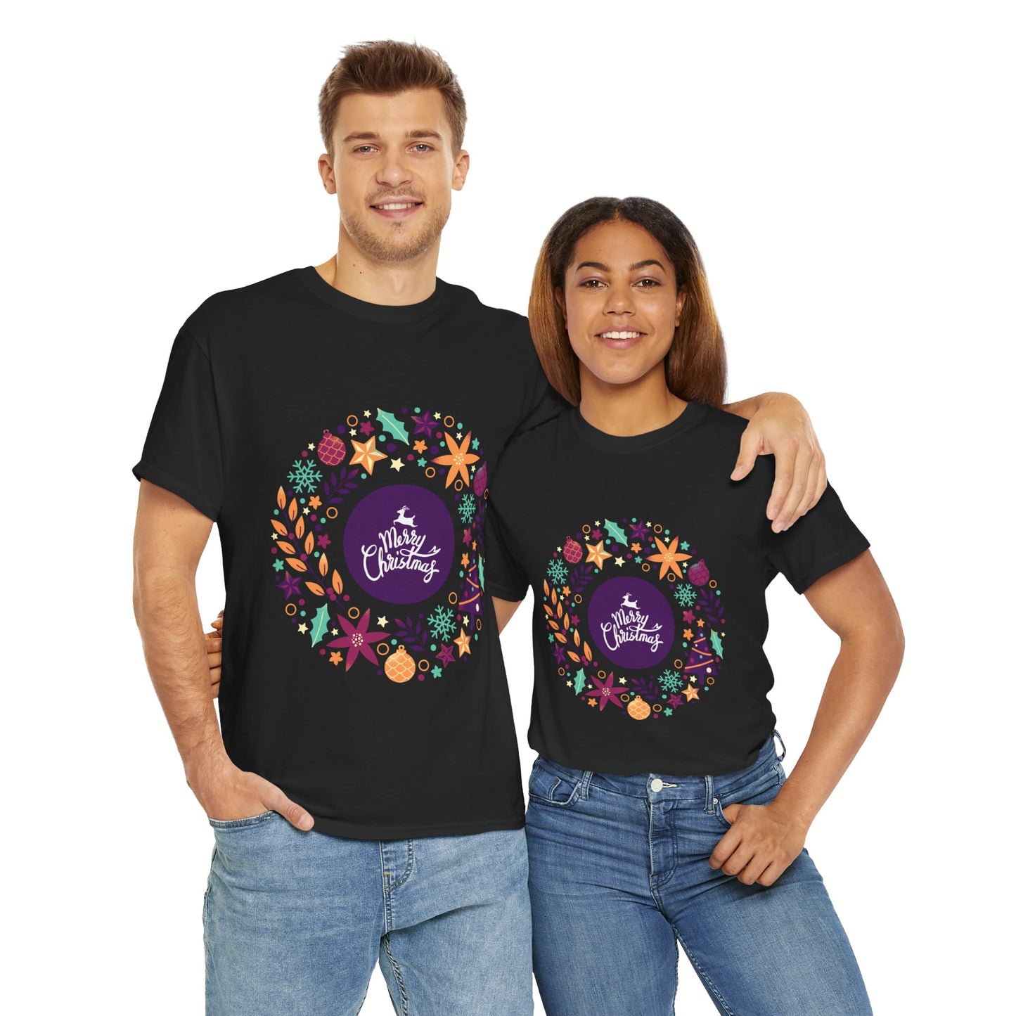 Merry Christmas - Unisex Heavy Cotton Tee (Express Delivery available)