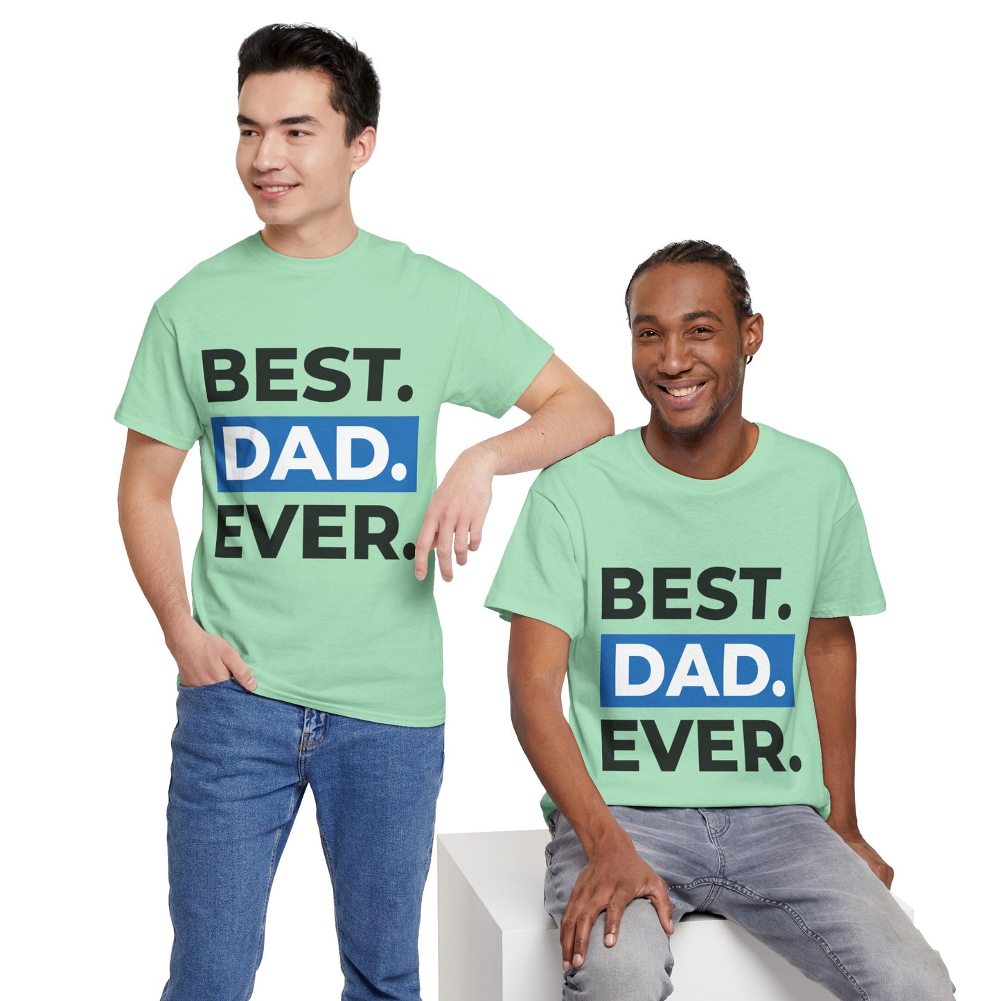 Best Dad - Men's Heavy Cotton Tee (Express Delivery available)