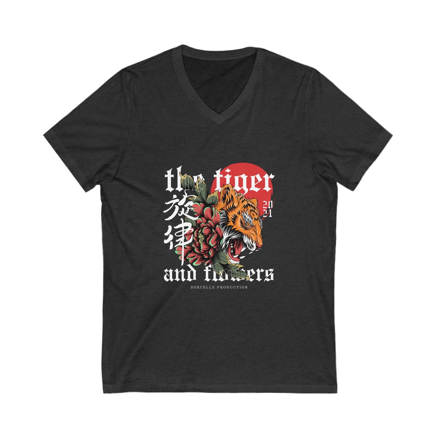 Men's Tiger - Jersey Short Sleeve V-Neck Tee