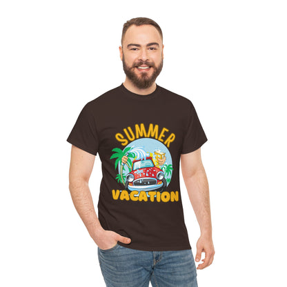 Summer Vacation Tee - Men's Beach Getaway (Express Delivery available)