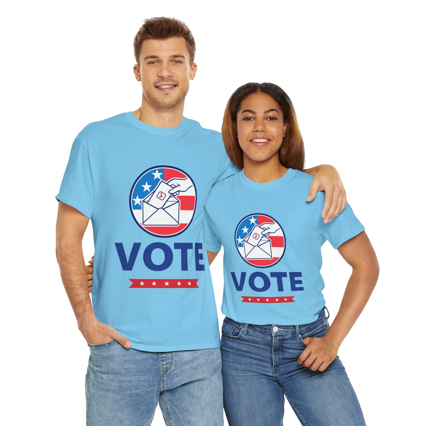 Lets Vote -  Heavy Cotton Tee (Express Delivery available)