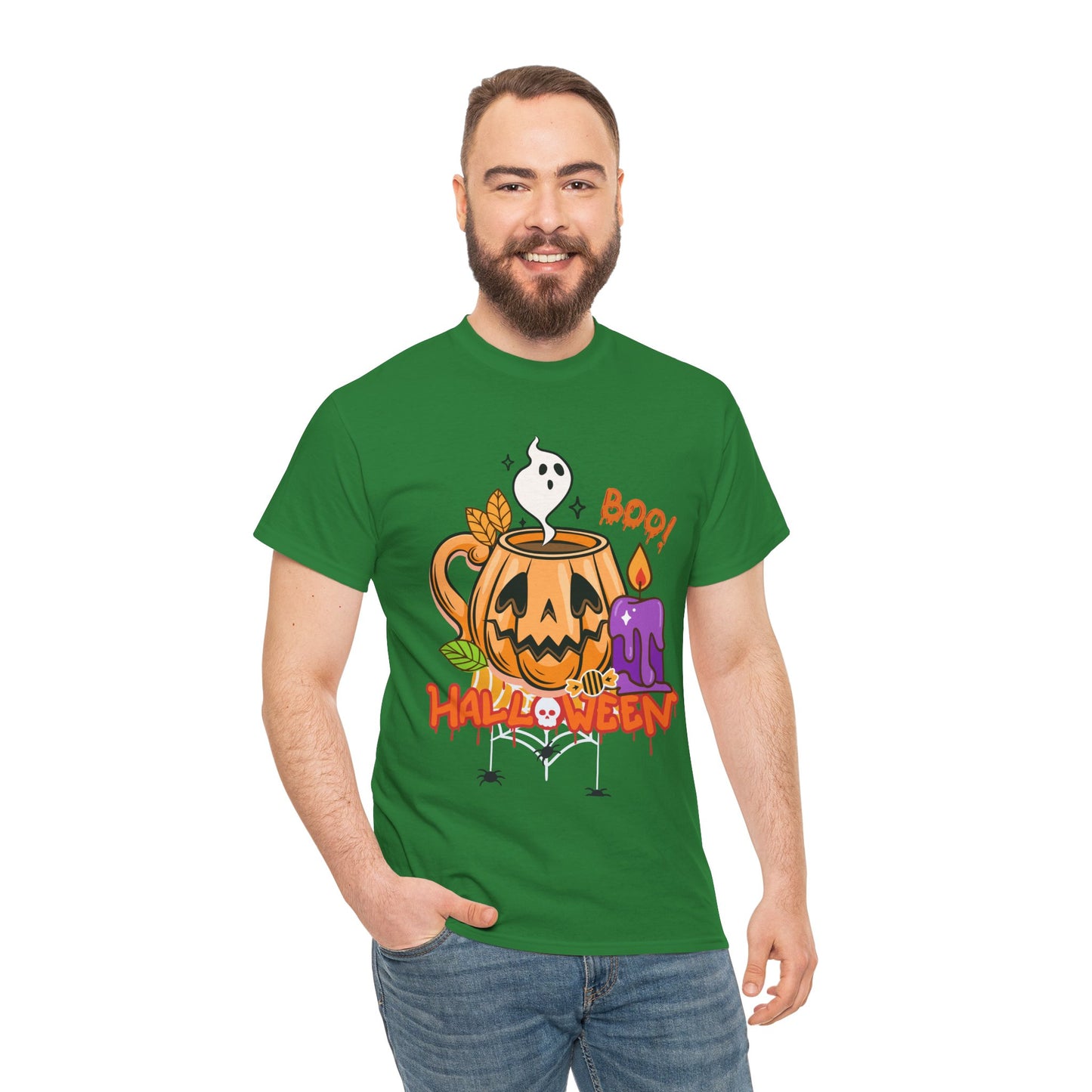 Halloween - Unisex Heavy Cotton Tee (Express Delivery available)