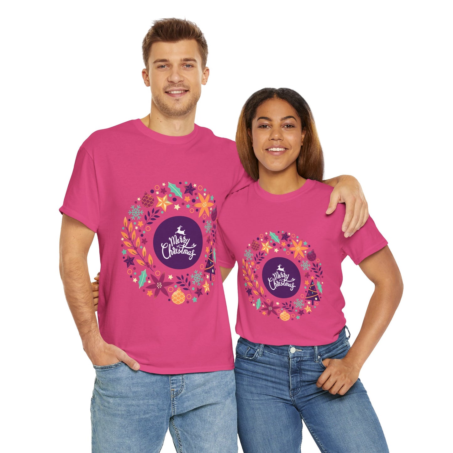 Merry Christmas - Unisex Heavy Cotton Tee (Express Delivery available)