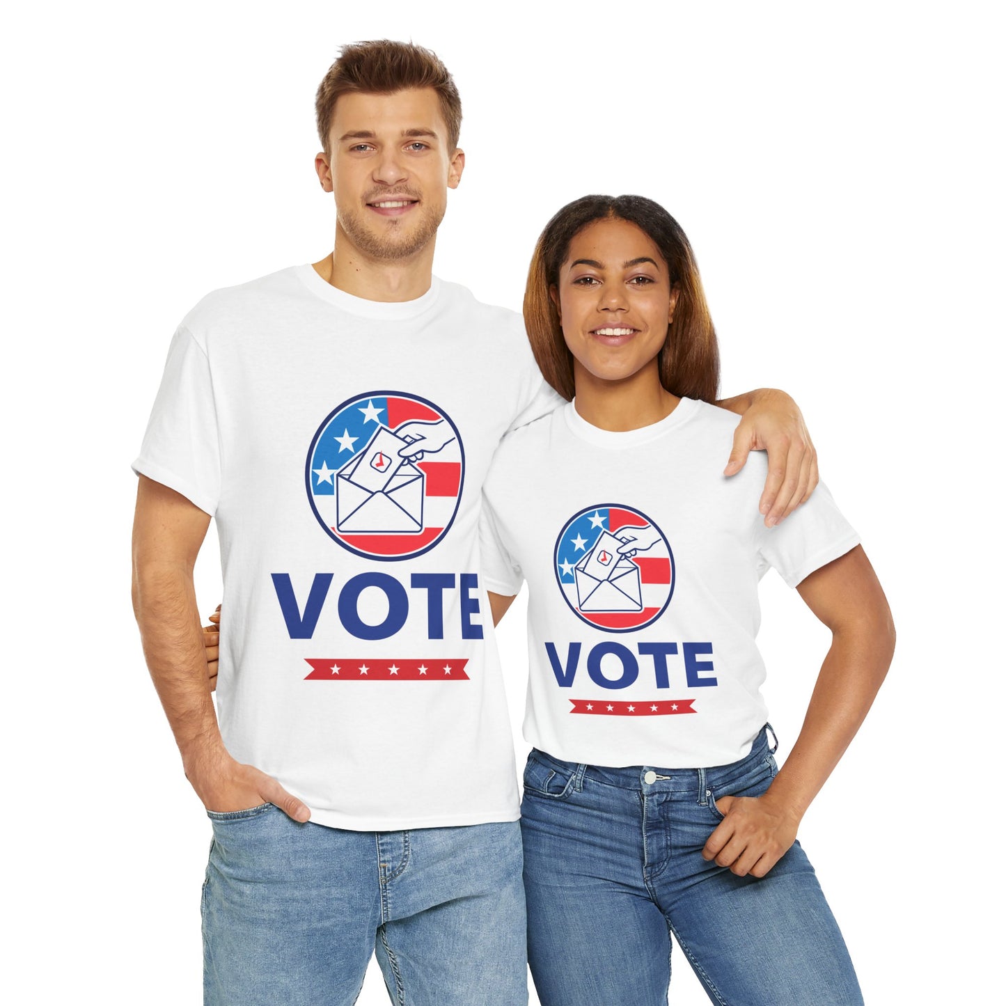 Lets Vote -  Heavy Cotton Tee (Express Delivery available)