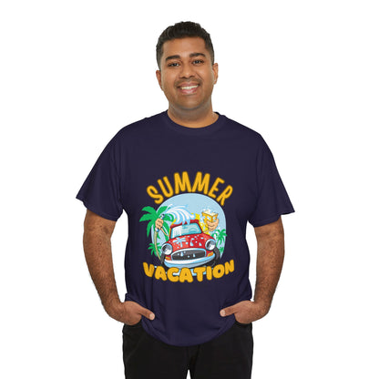 Summer Vacation Tee - Men's Beach Getaway (Express Delivery available)