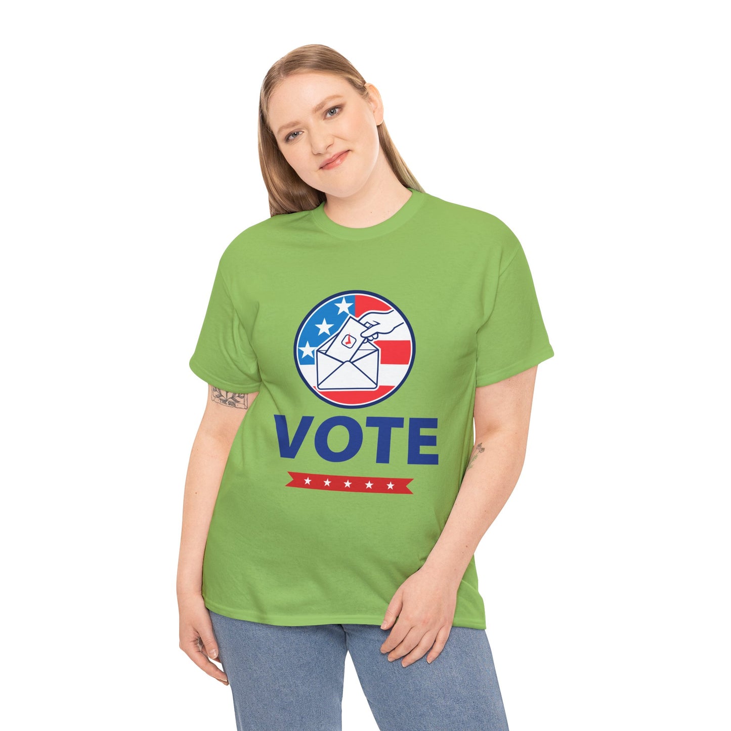 Lets Vote -  Heavy Cotton Tee (Express Delivery available)