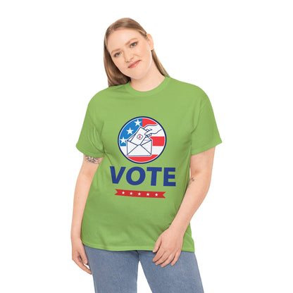 Lets Vote -  Heavy Cotton Tee (Express Delivery available)