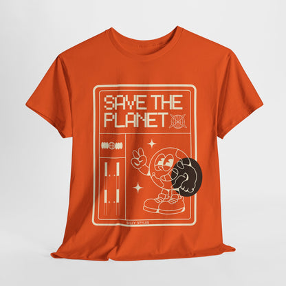 Save the planet - Heavy Cotton Tee (Express Delivery available)