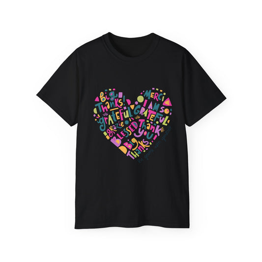 Women's heart shaped quoted T-Shirt for all occasions