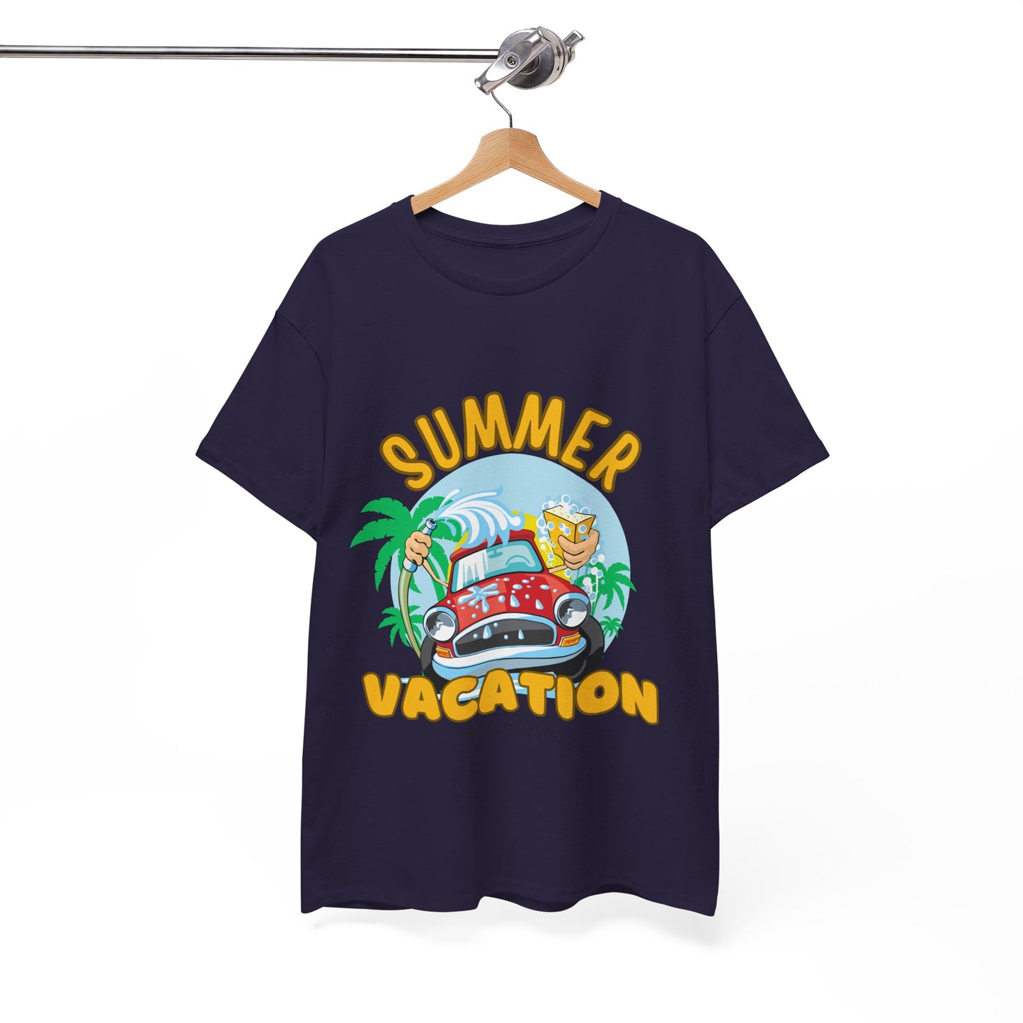 Summer Vacation Tee - Men's Beach Getaway (Express Delivery available)