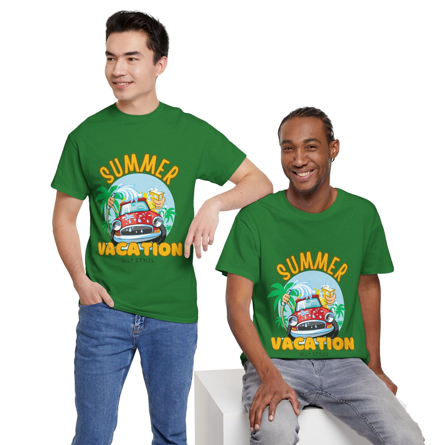Summer Vacation Tee - Men's Beach Getaway (Express Delivery available)